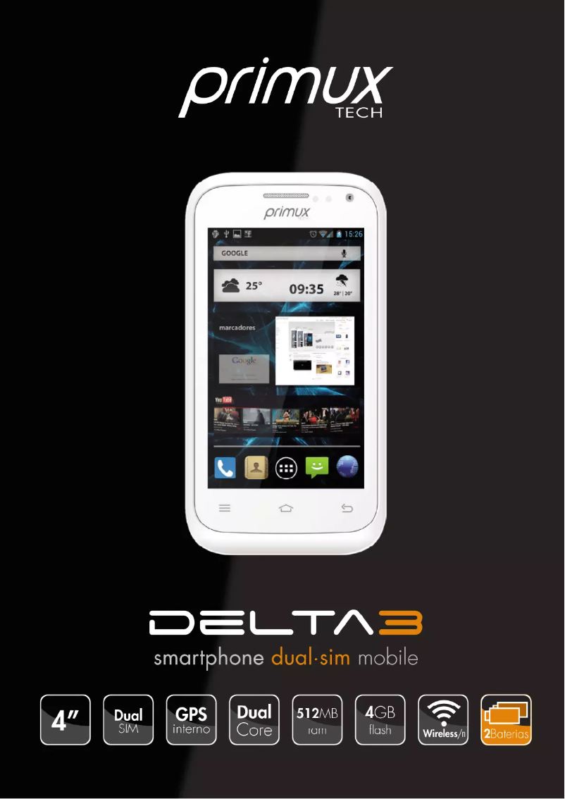 Page 1 de la notice Manuel utilisateur Primux Delta 3