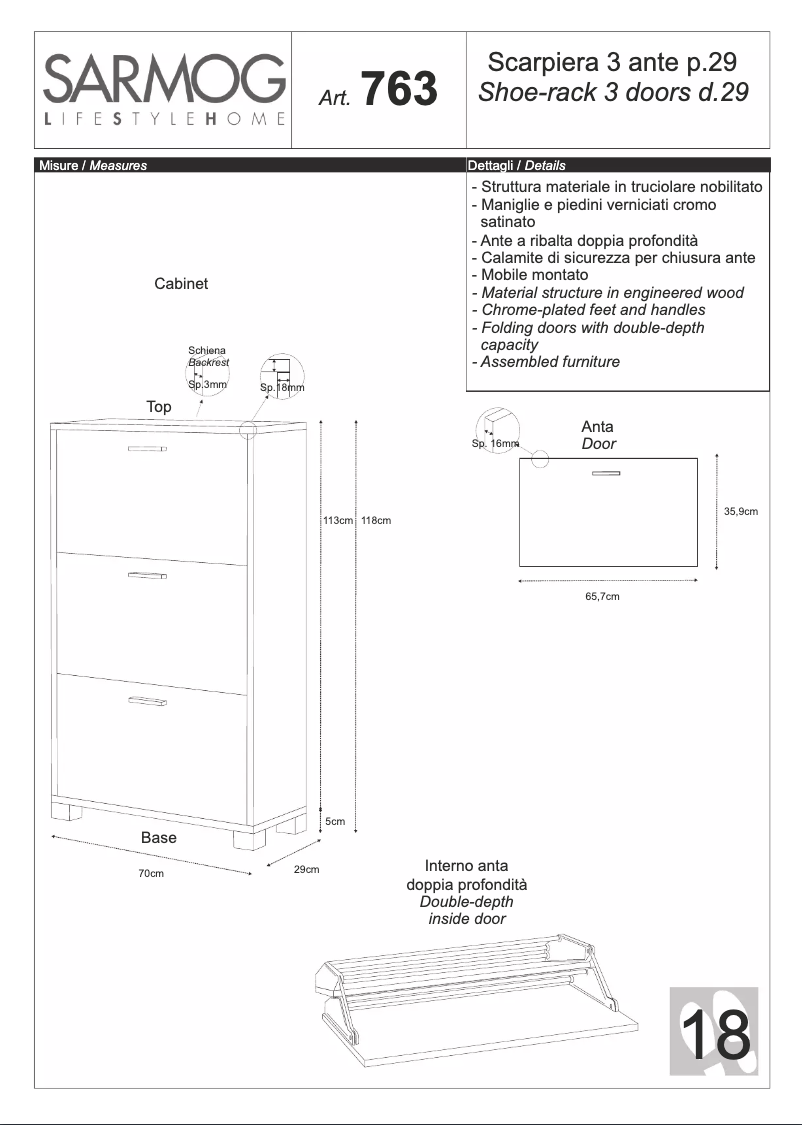 Image de la première page du manuel de l'appareil A763OLBL