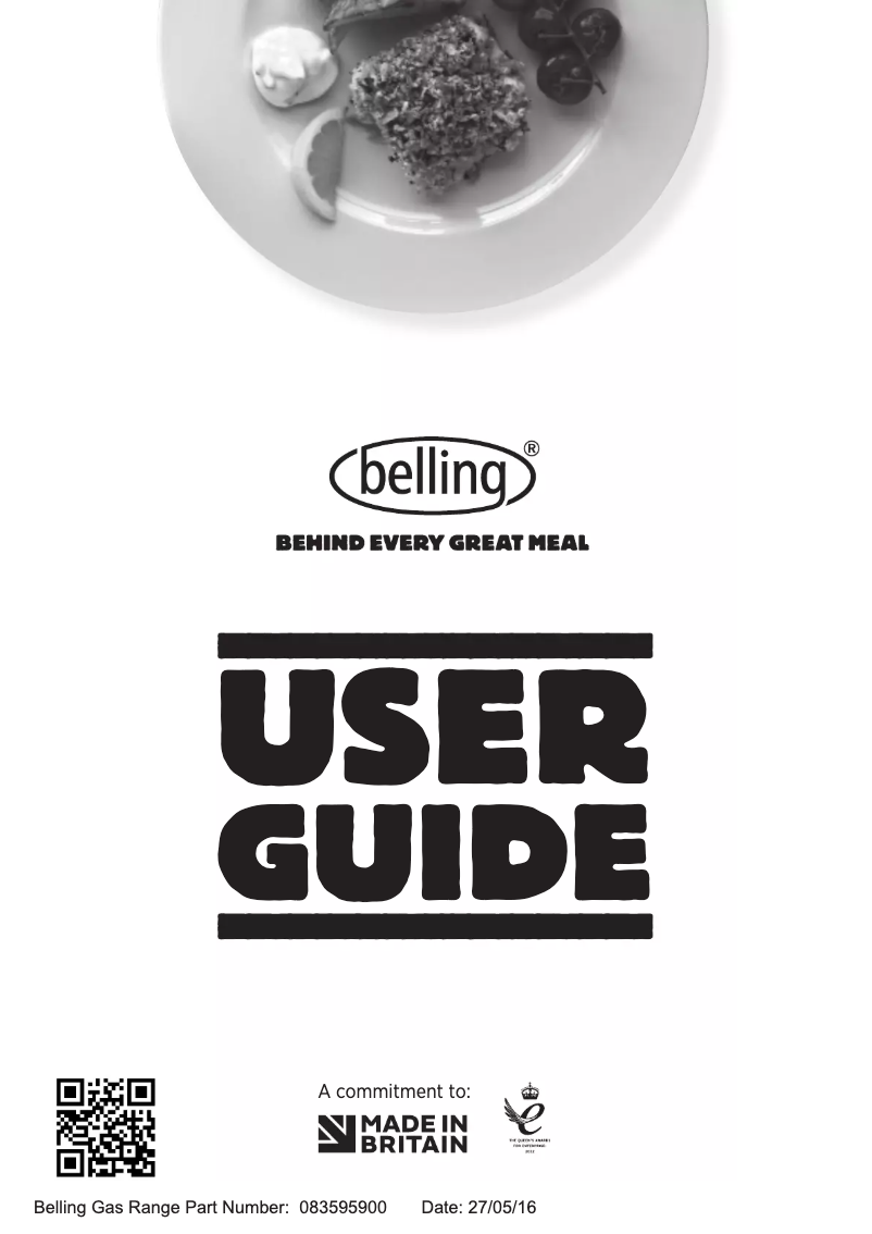 Page n°1 - Manuel utilisateur Belling Cookcentre 100G