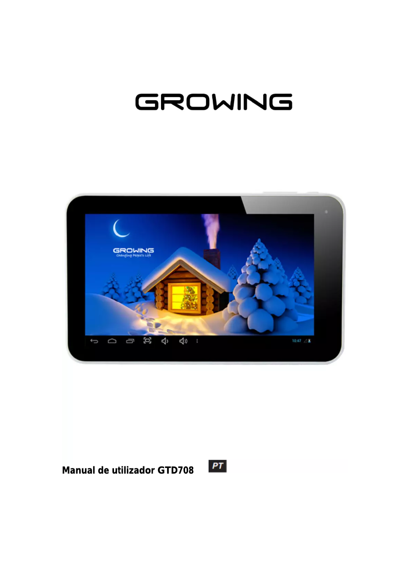 Page 1 de la notice Manuel utilisateur Growing GTD708