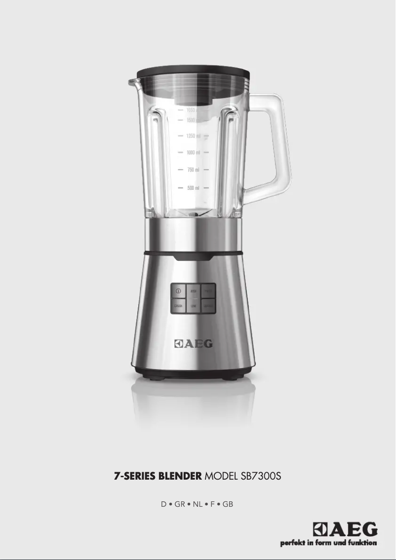 Page n°1 - Manuel utilisateur AEG SB7500