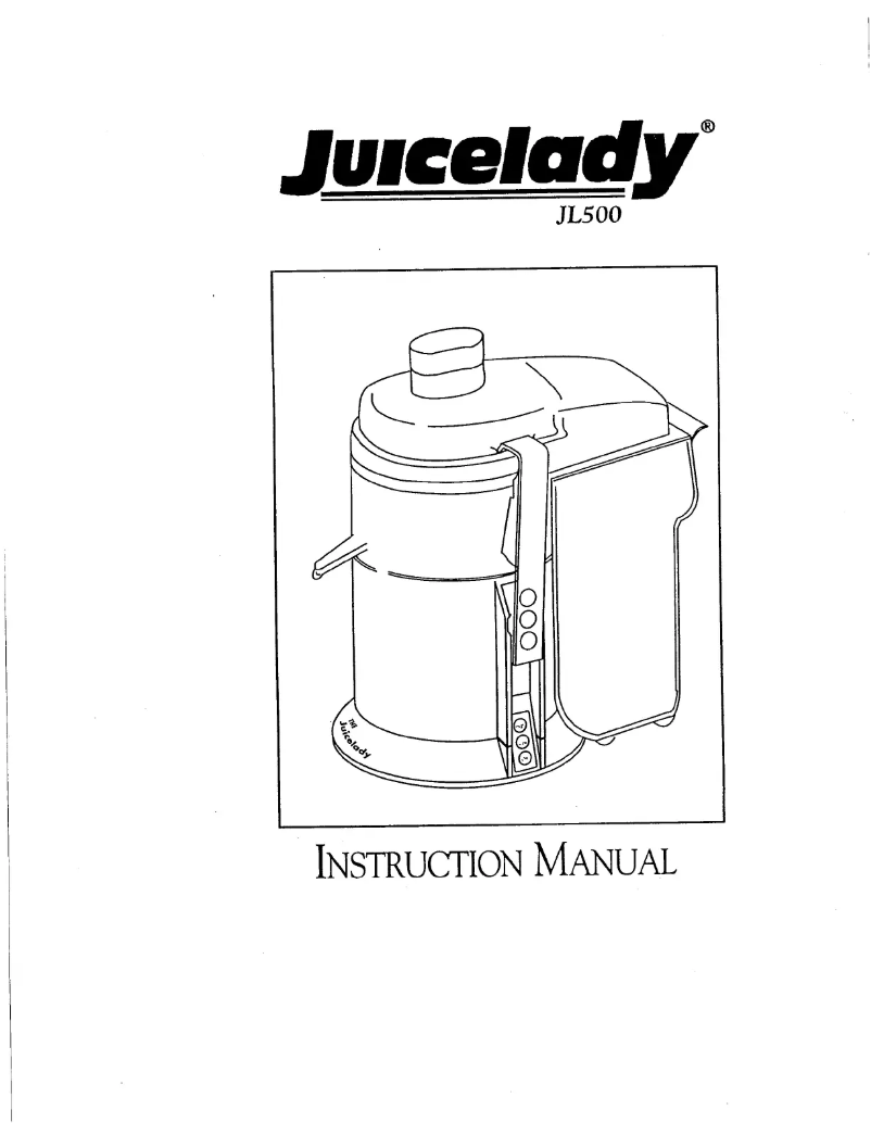 Page n°1 - Manuel utilisateur Juicelady JL500
