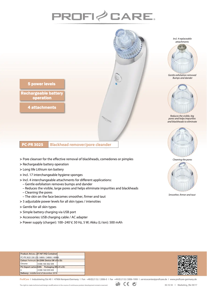 Image de la première page du manuel de l'appareil PC-PR 3025