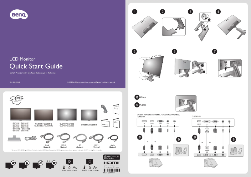 Image de la première page du manuel de l'appareil GL2780