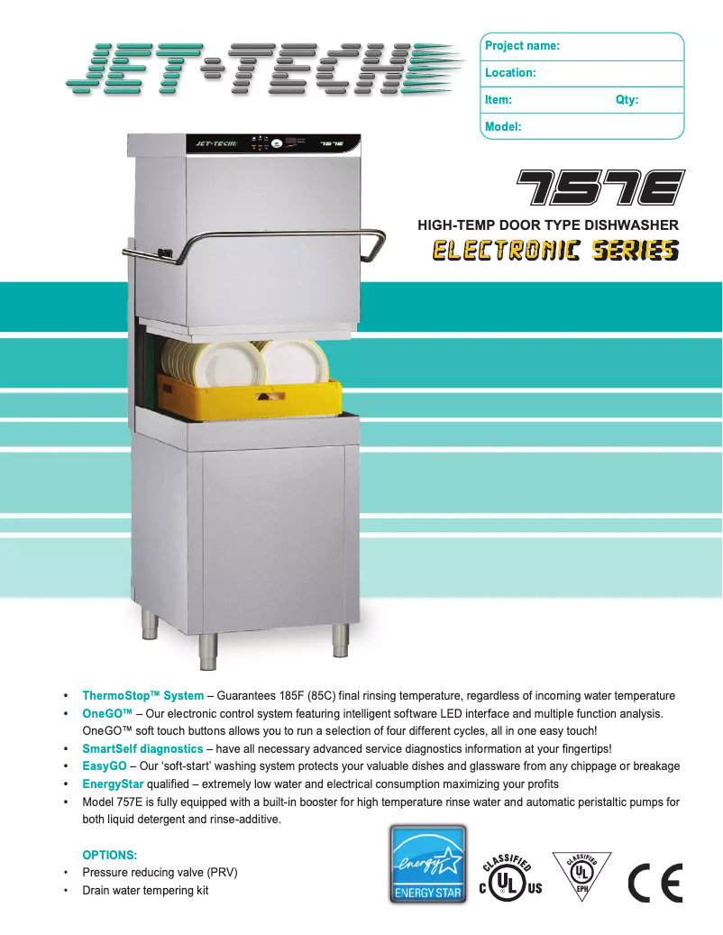 Page 1 de la notice Manuel utilisateur Jet-Tech 757-E