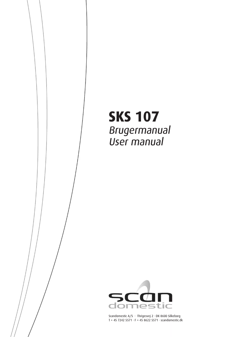 Page 1 de la notice Manuel utilisateur Scandomestic SKS 107