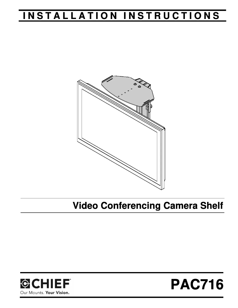 Image de la première page du manuel de l'appareil PAC716