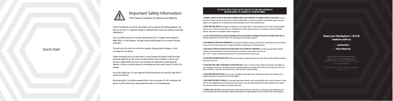 Page 1 de la notice Manuel utilisateur Blizzard Hemisphere