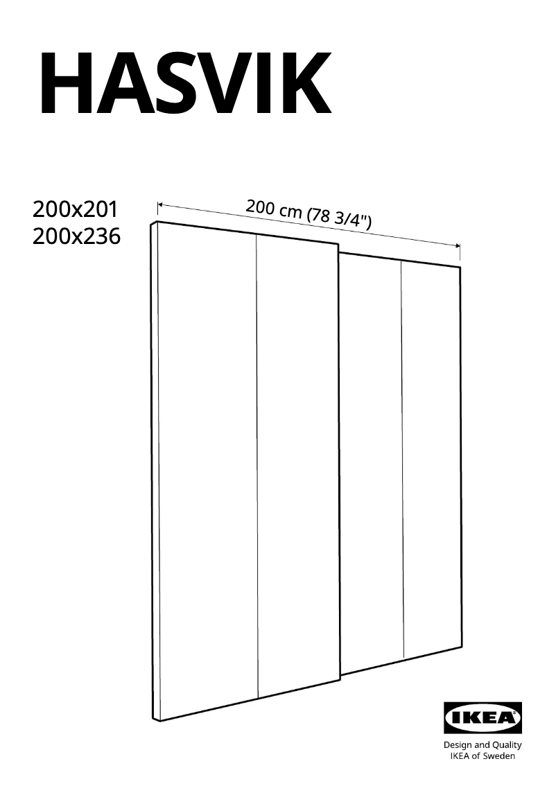Página 1 del manual Manual de usuario Ikea HASVIK 105.109.54
