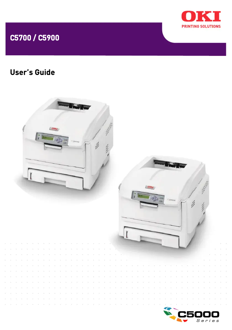 Page n°1 - Manuel utilisateur OKI C5900n