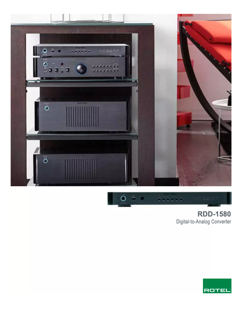 Page 1 de la notice Fiche technique Rotel RDD-1580