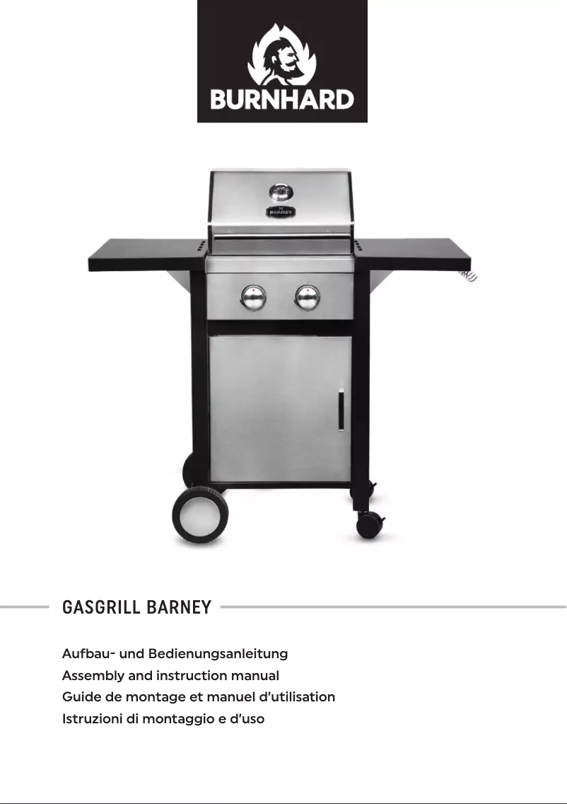 Page 1 de la notice Manuel utilisateur Burnhard Barney