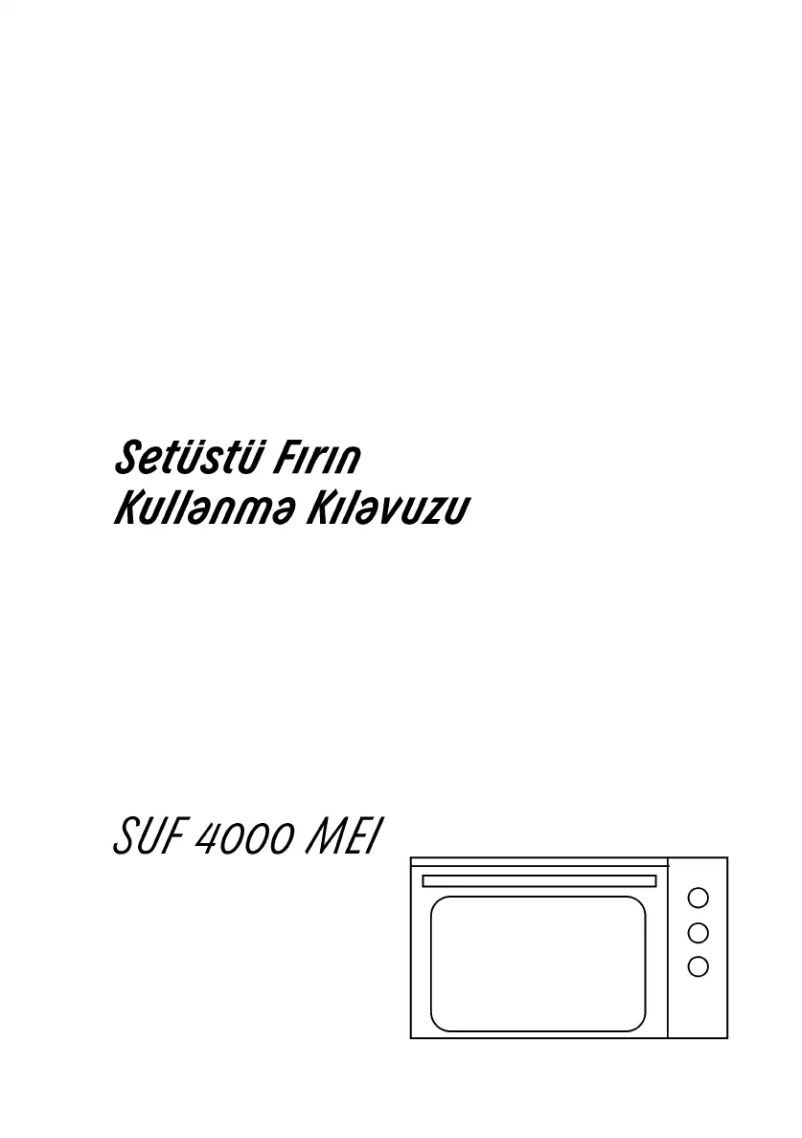 Page 1 de la notice Manuel utilisateur Arçelik SUF 4000 MEI