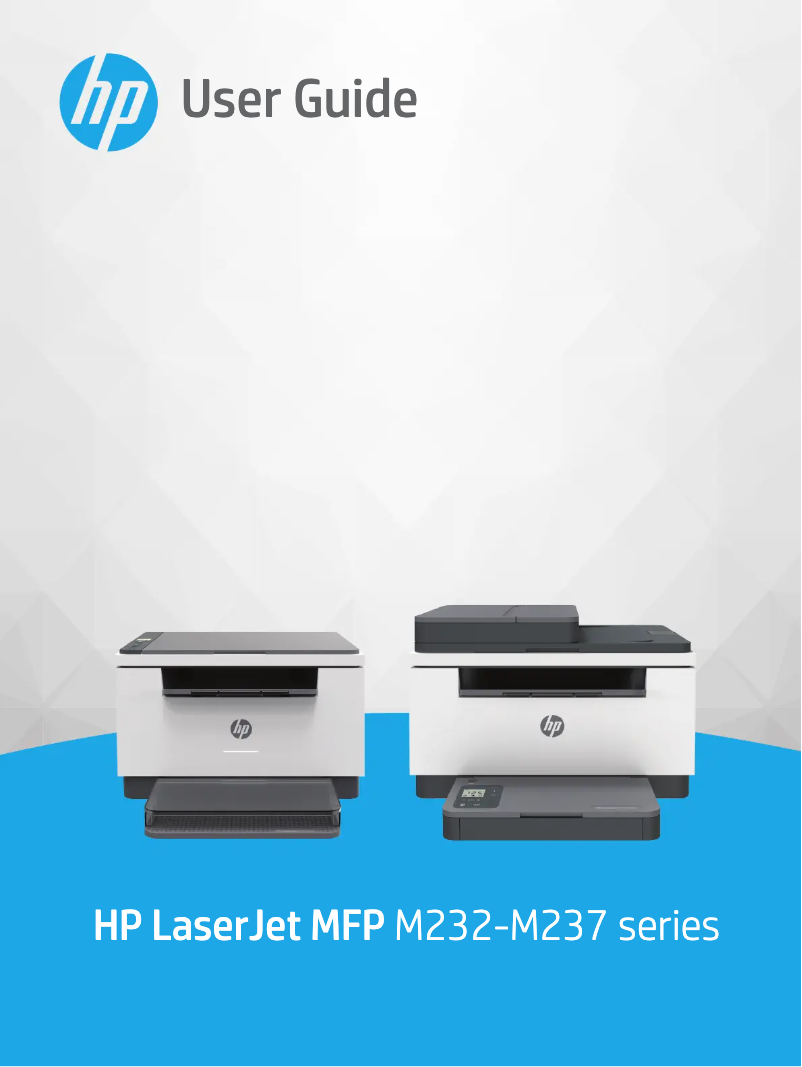 Image de la première page du manuel de l'appareil LaserJet MFP M234sdn