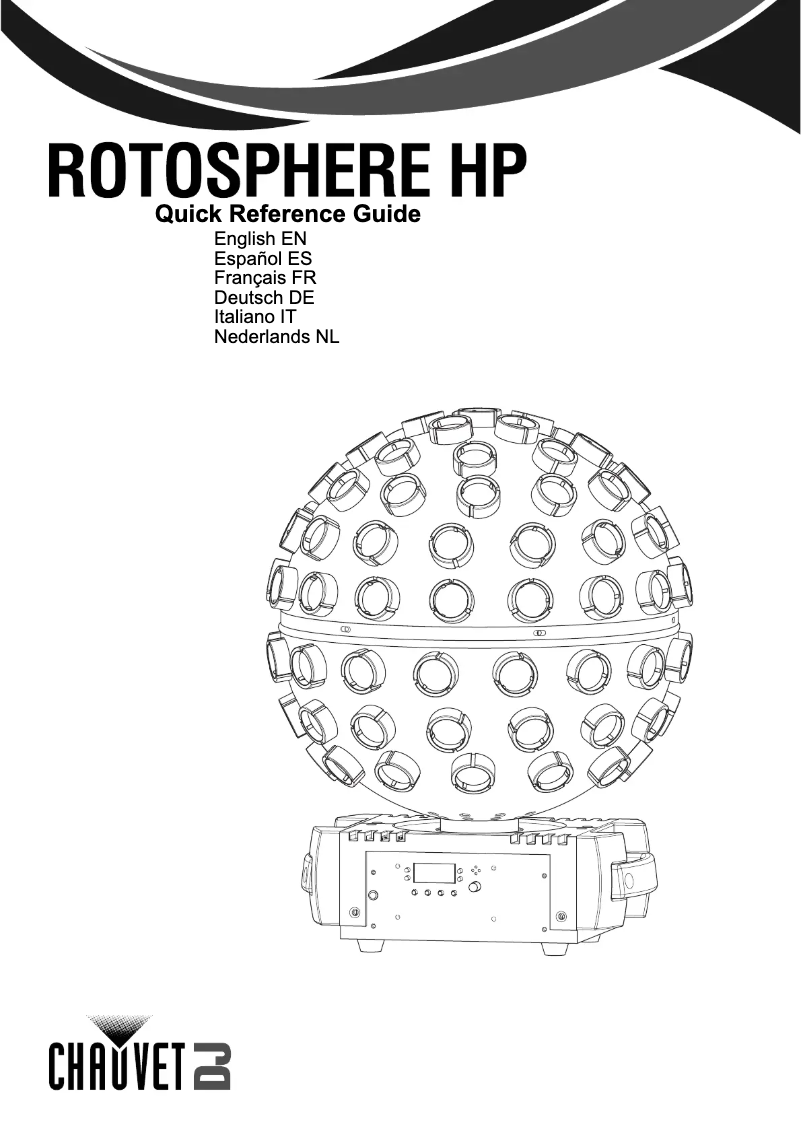 Page n°1 - Manuel utilisateur Chauvet Rotosphere HP