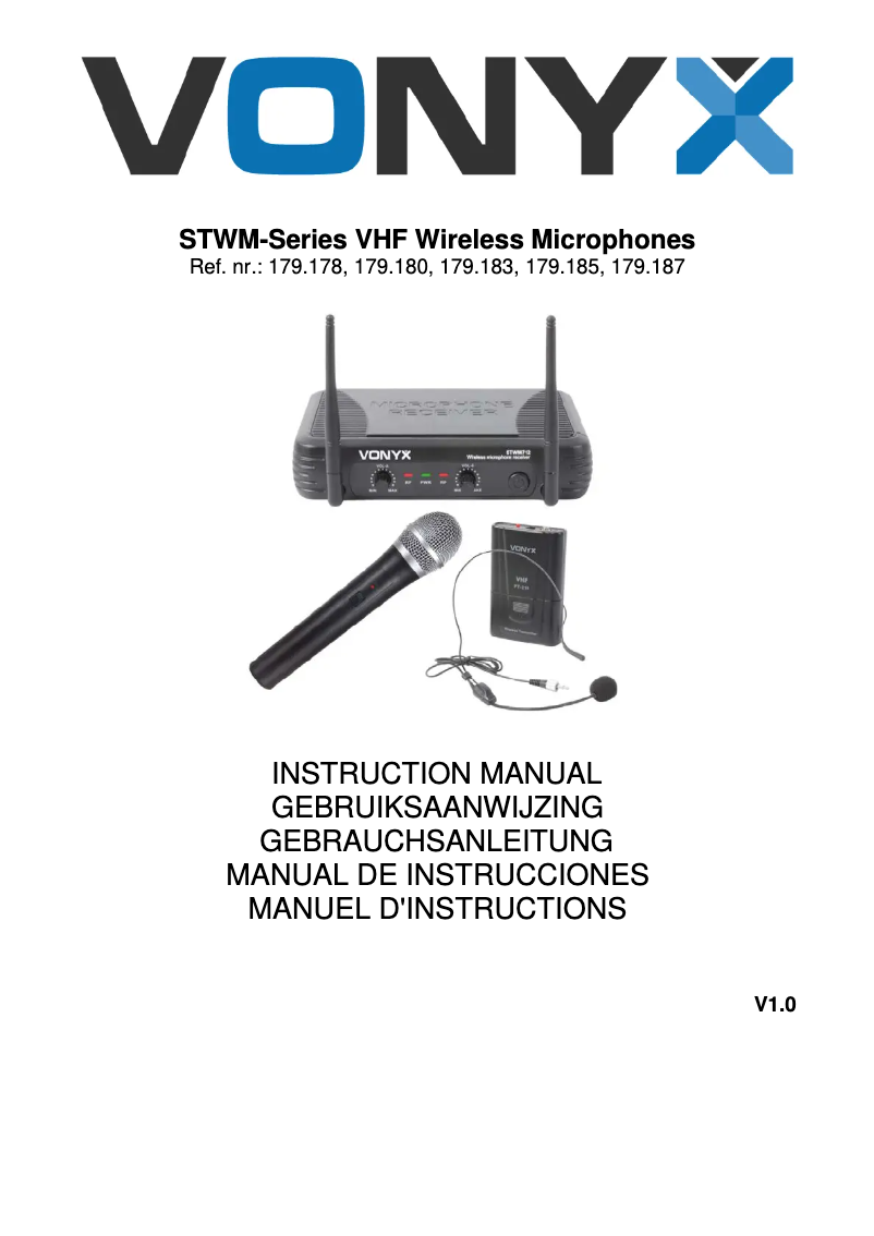 Página 1 del manual Manual de usuario Vonyx STWM711H