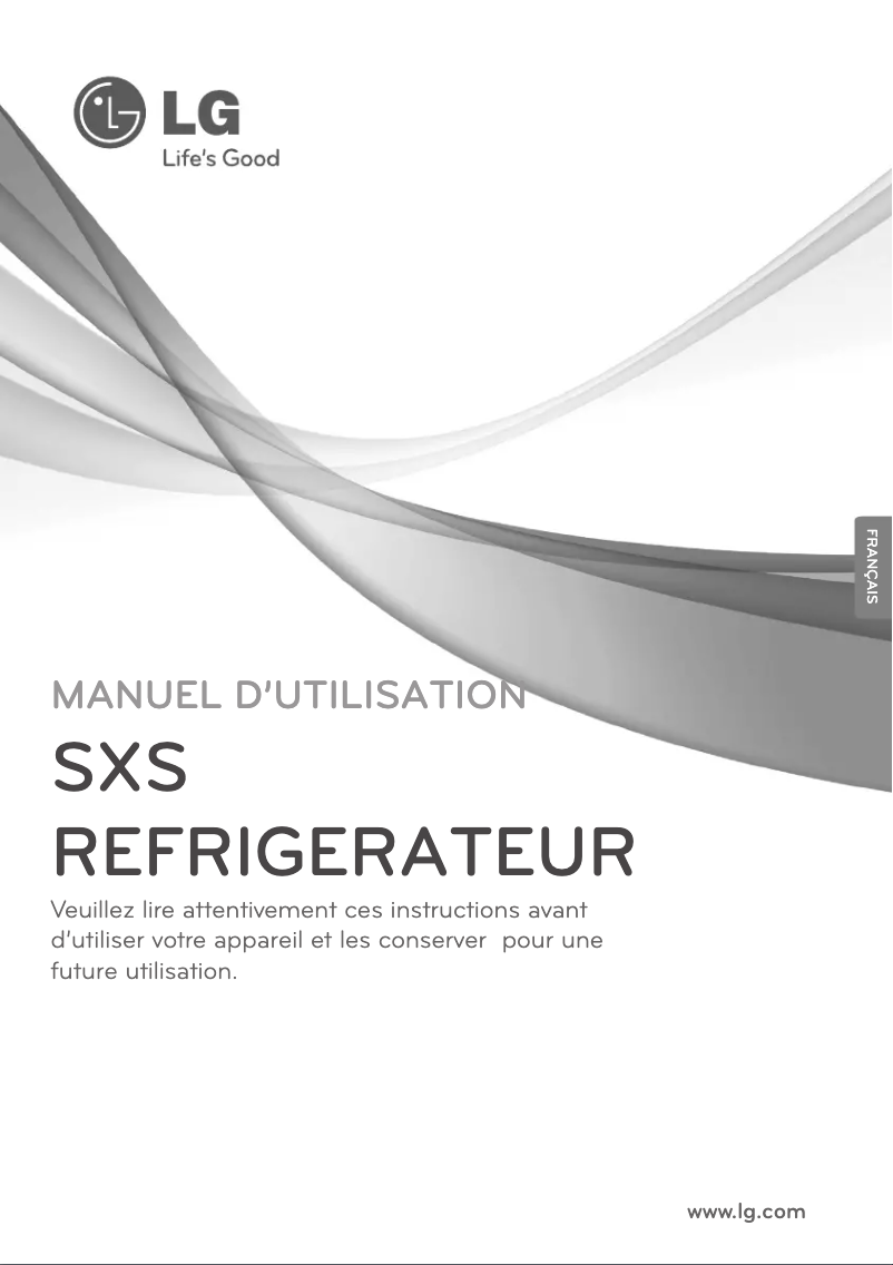 Page n°1 - Manuel utilisateur LG GSB325PVQZ