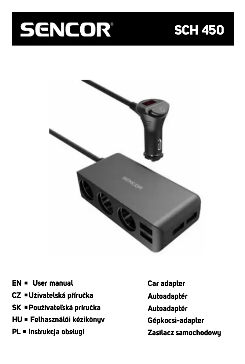Page 1 de la notice Manuel utilisateur Sencor SCH 450