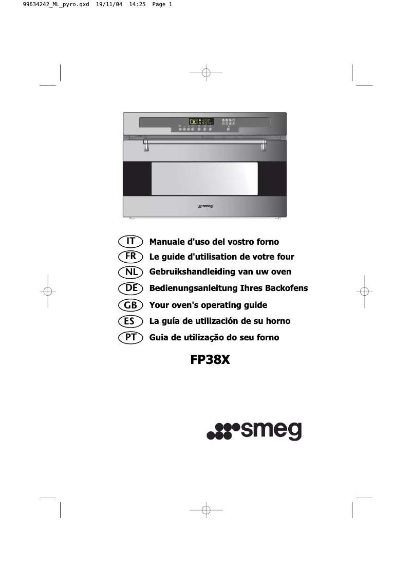 Page n°1 - Manuel utilisateur Smeg FP38X