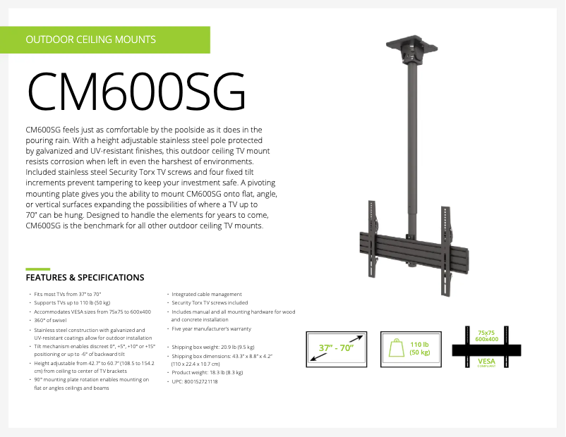Image de la première page du manuel de l'appareil CM600SG