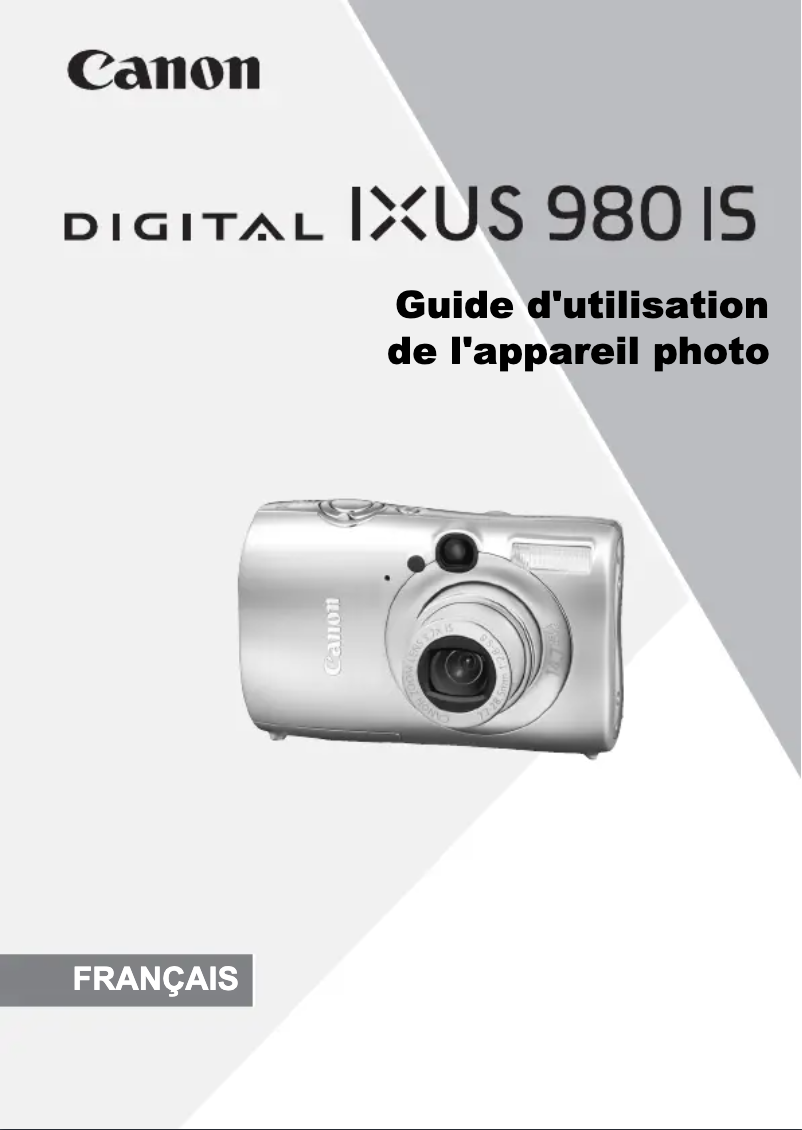 Página 1 del manual Manual de usuario Canon Digital IXUS 980 IS