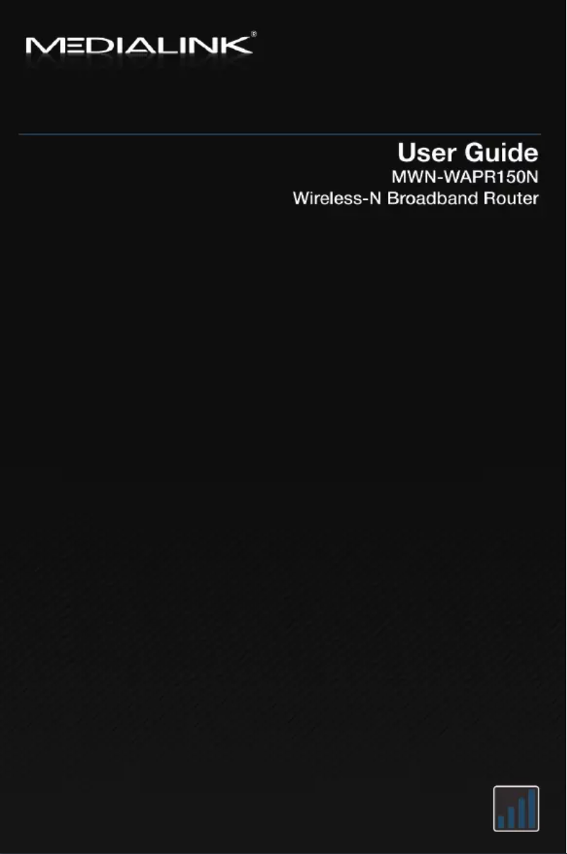 Page n°1 - Manuel utilisateur Medialink MWN-WAPR150N