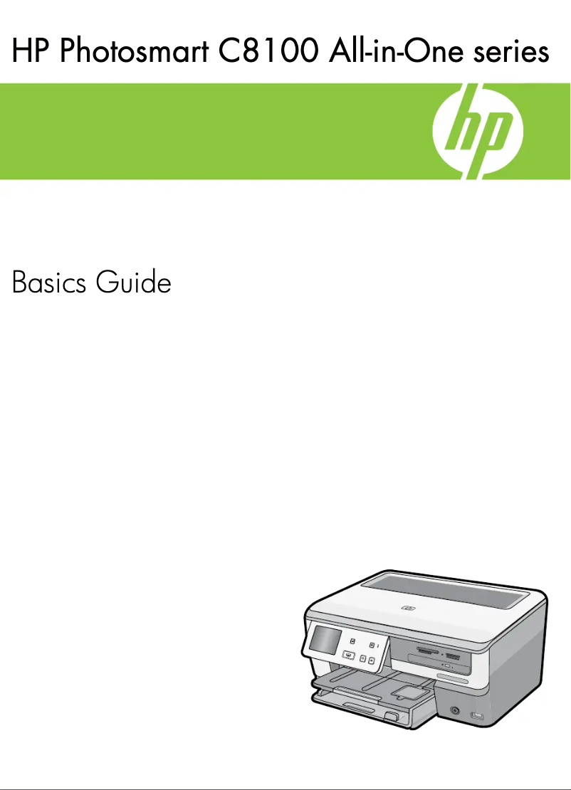 Page 1 de la notice Manuel utilisateur HP Photosmart C8100