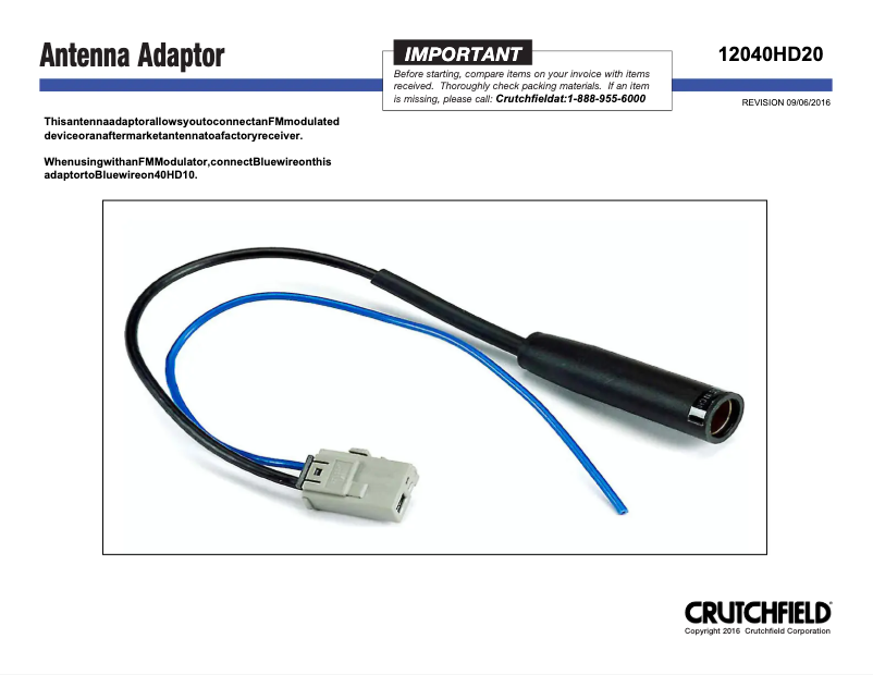 Página 1 del manual Manual de usuario Metra 40-HD20