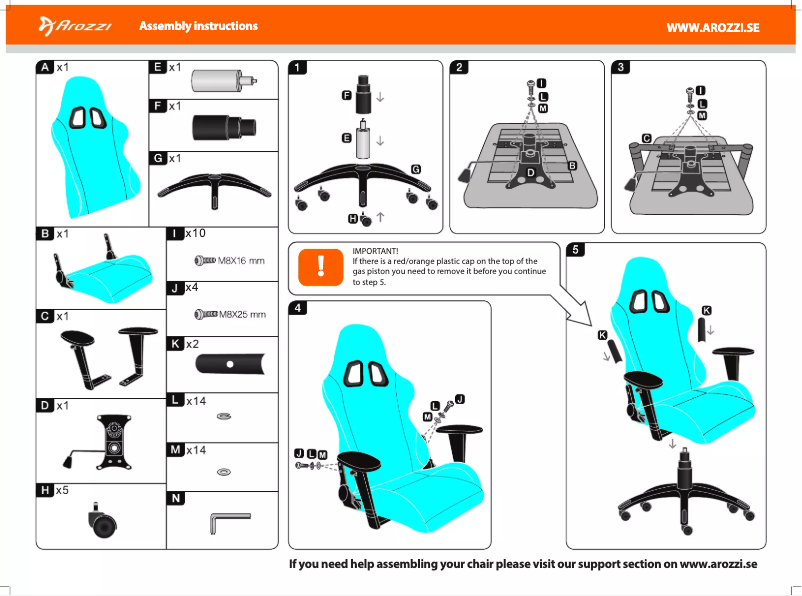 Page 1 de la notice Manuel utilisateur Arozzi Verona V2