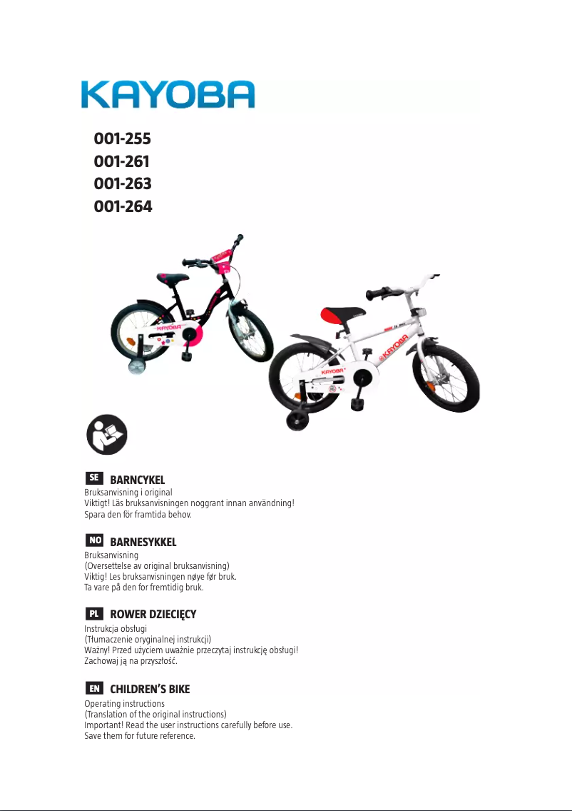 Imagen de la primera página del manual del dispositivo 001-255