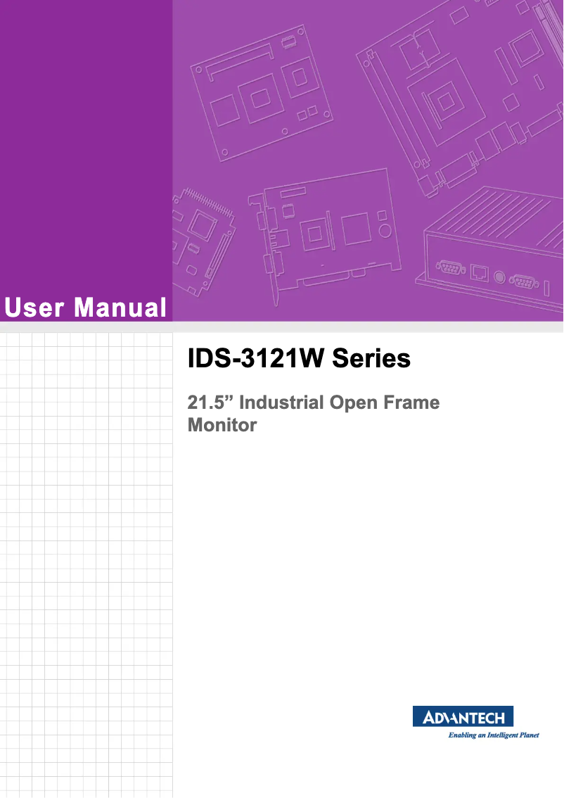 Page n°1 - Manuel utilisateur Advantech IDS-3121WN-25FHA1E