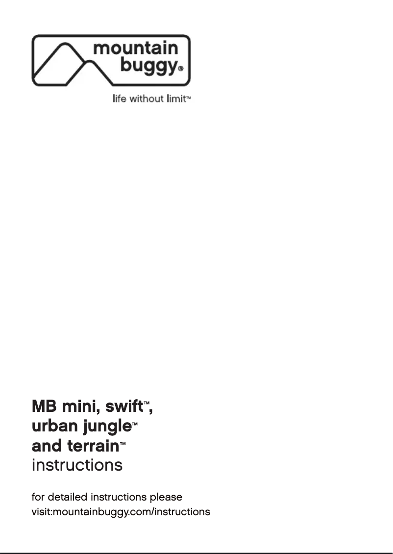 Page n°1 - Manuel utilisateur Mountain Buggy Urban Jungle