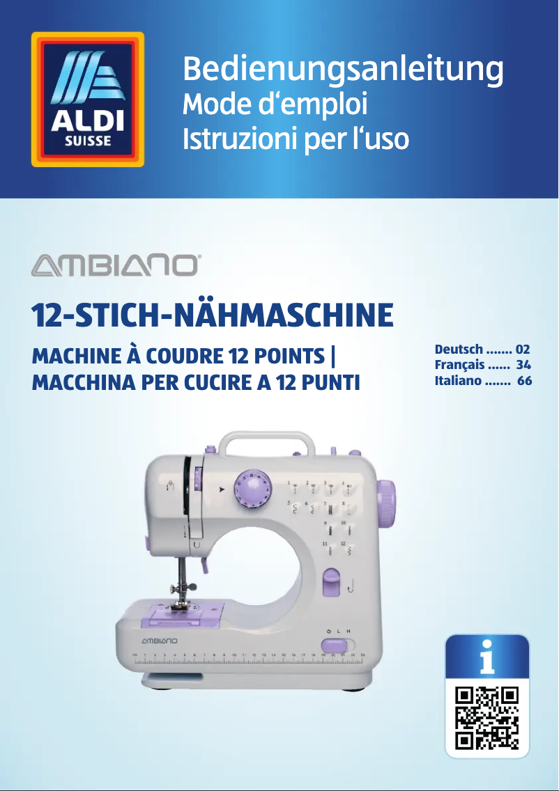 Page n°1 - Manuel utilisateur Ambiano GT-SF-NMS-01