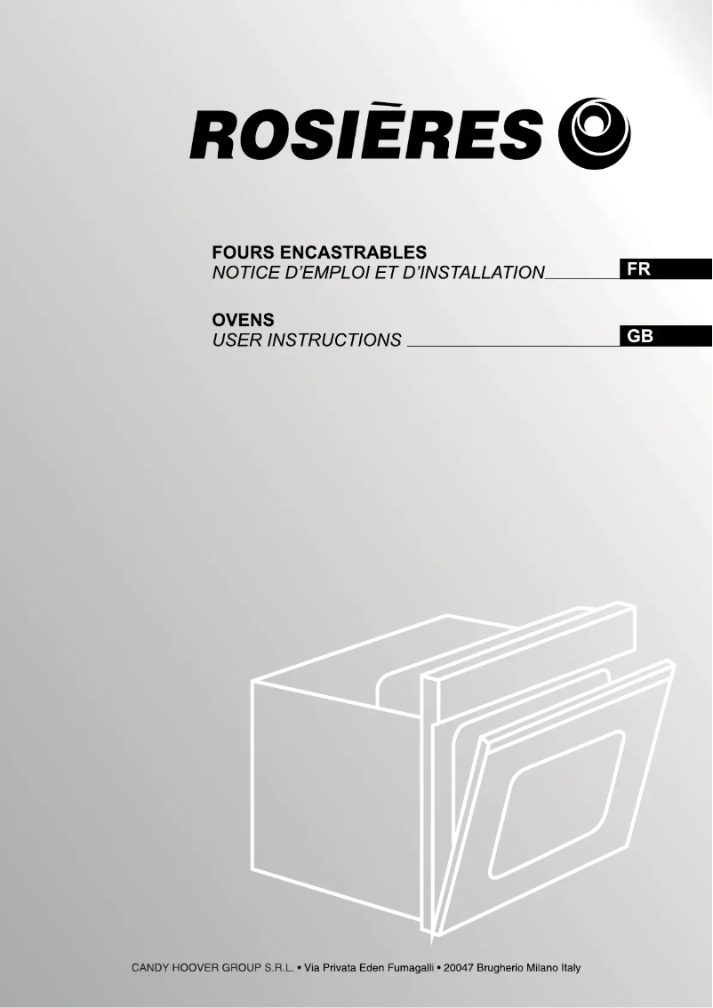 Page 1 de la notice Manuel utilisateur Rosieres RFI 4264 MIN