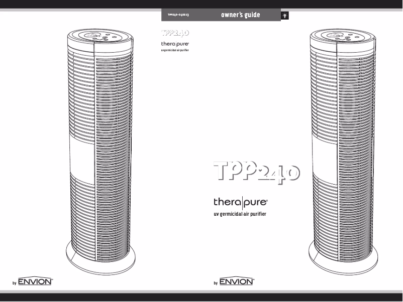 Image de la première page du manuel de l'appareil TPP240