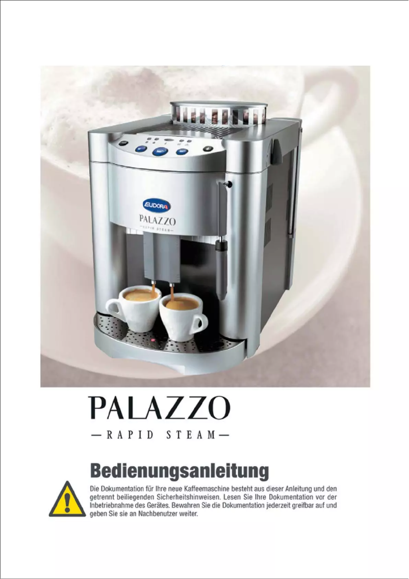 Page 1 de la notice Manuel utilisateur Eudora Palazzo Rapid Steam