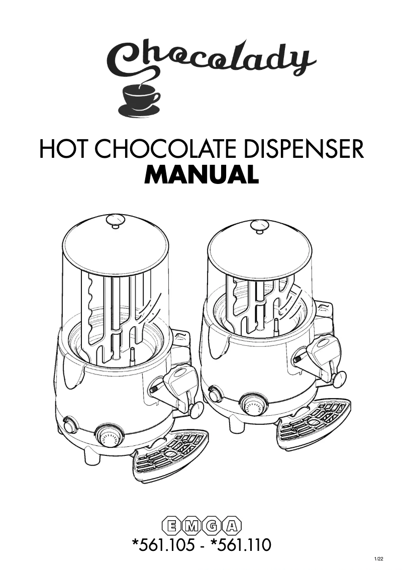Page n°1 - Manuel utilisateur GBG Chocolady 561105