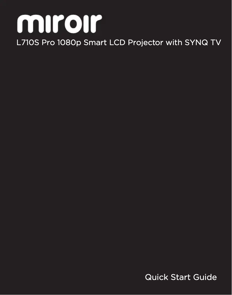 Image de la première page du manuel de l'appareil L710S Pro