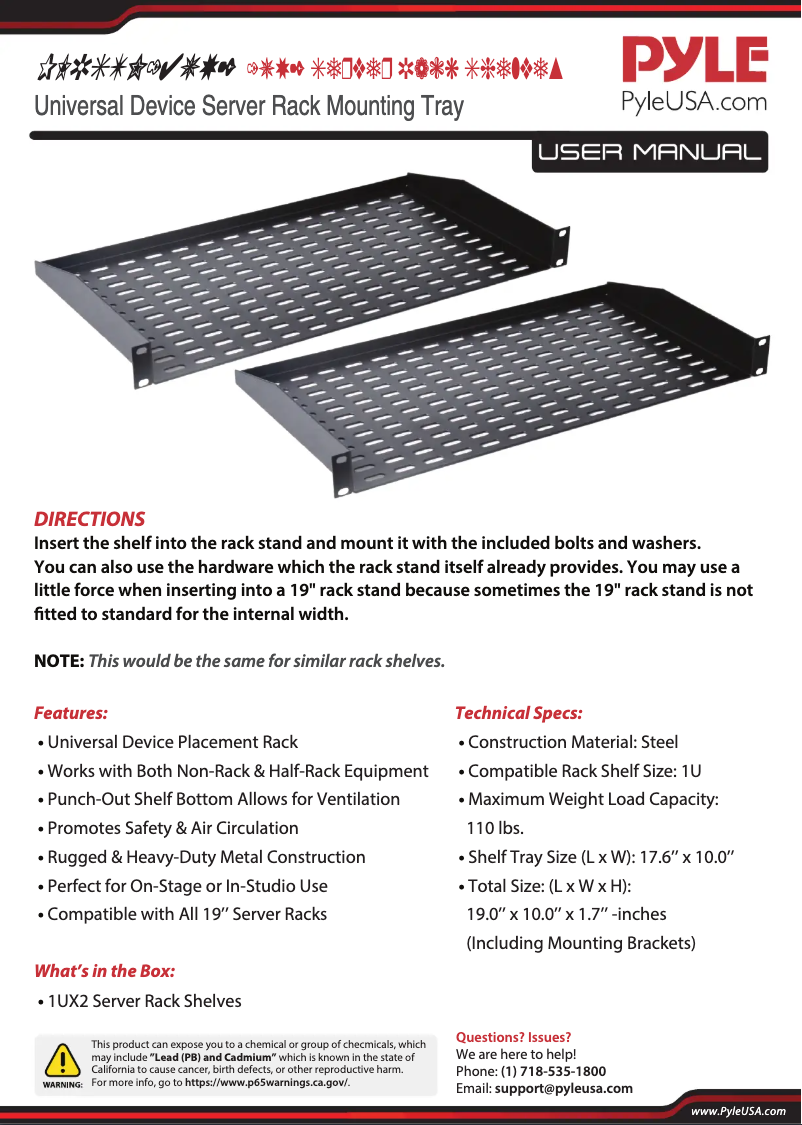 Image de la première page du manuel de l'appareil PLRSTN42U