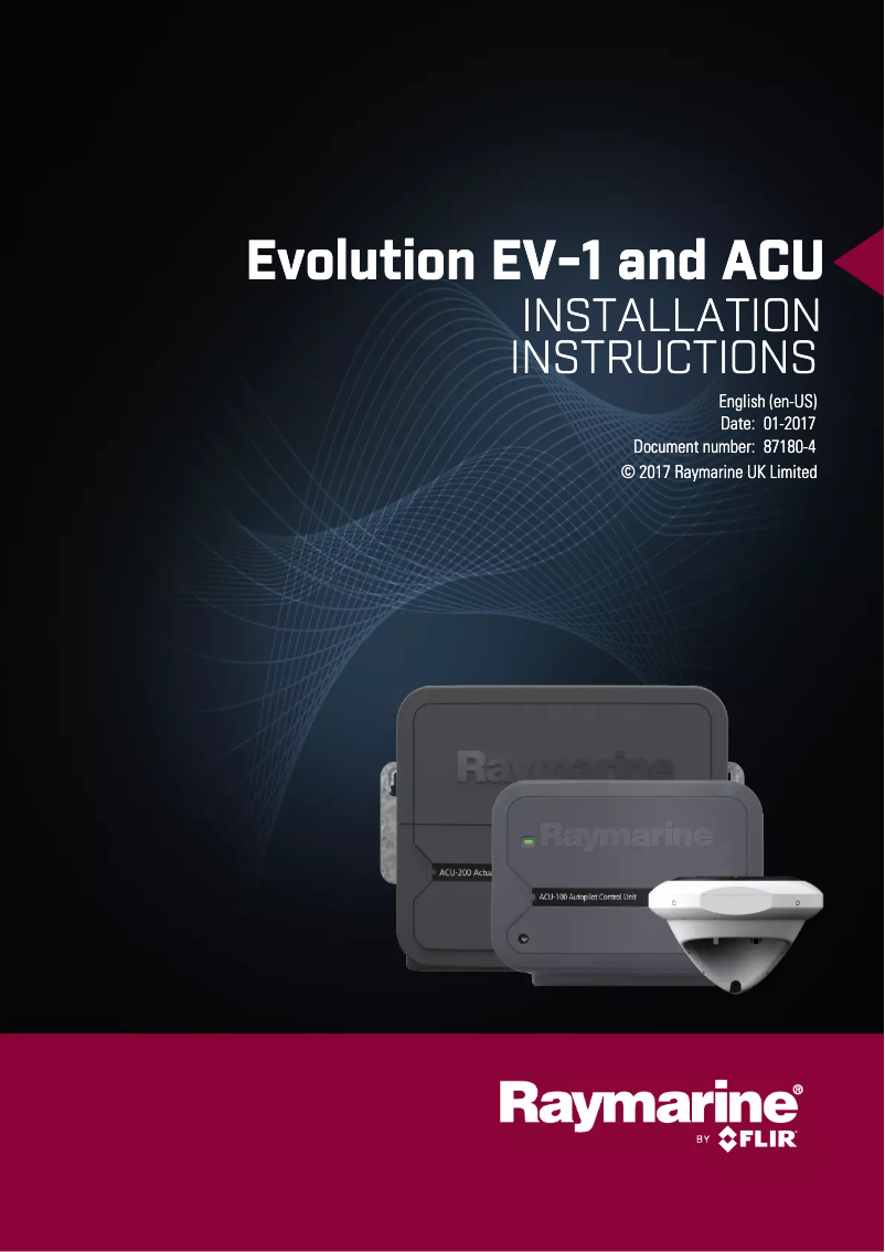 Page 1 de la notice Manuel utilisateur Raymarine Evolution EV-1