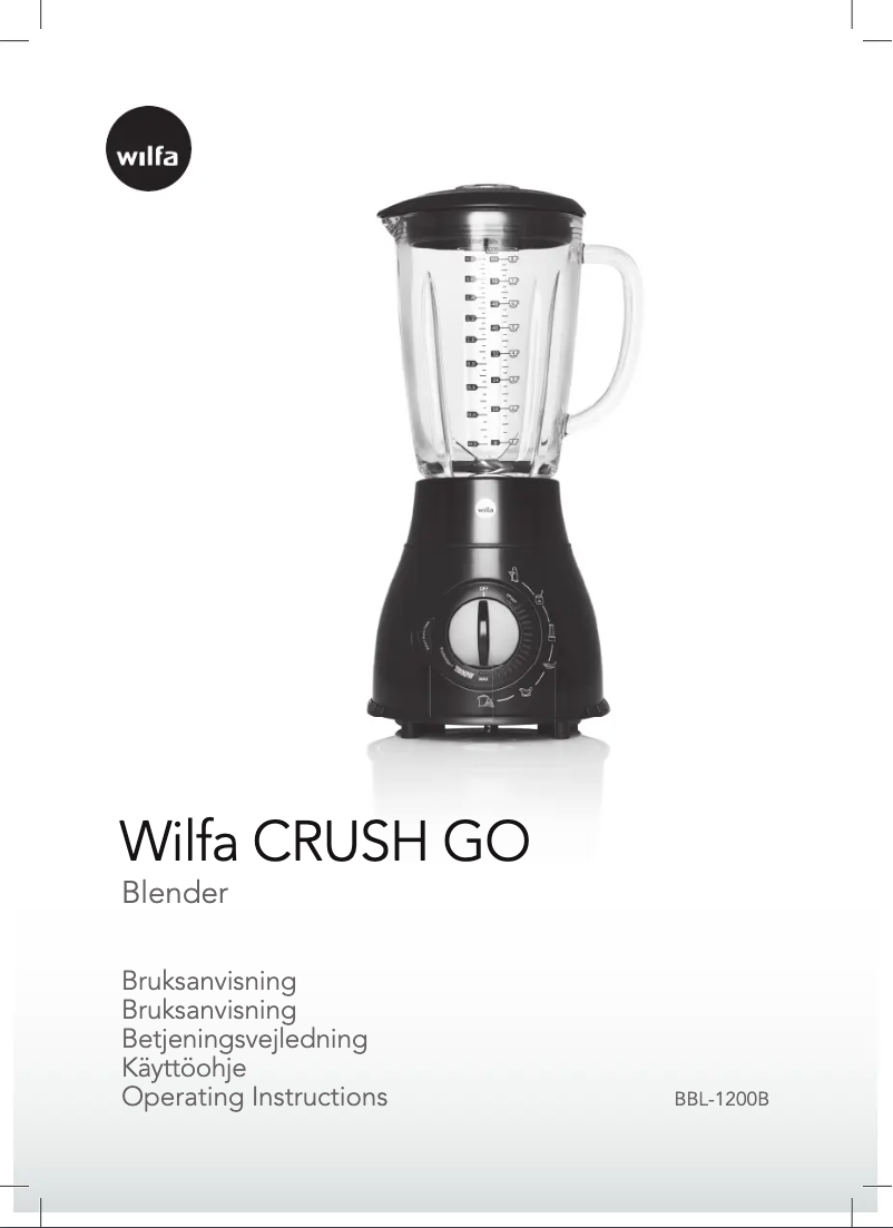Image de la première page du manuel de l'appareil Crush Go BBL-1200B