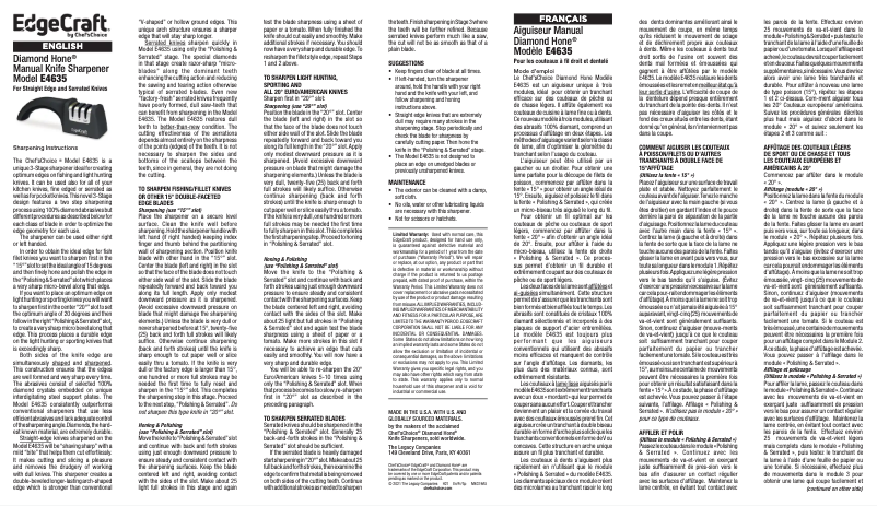 Image de la première page du manuel de l'appareil E4635