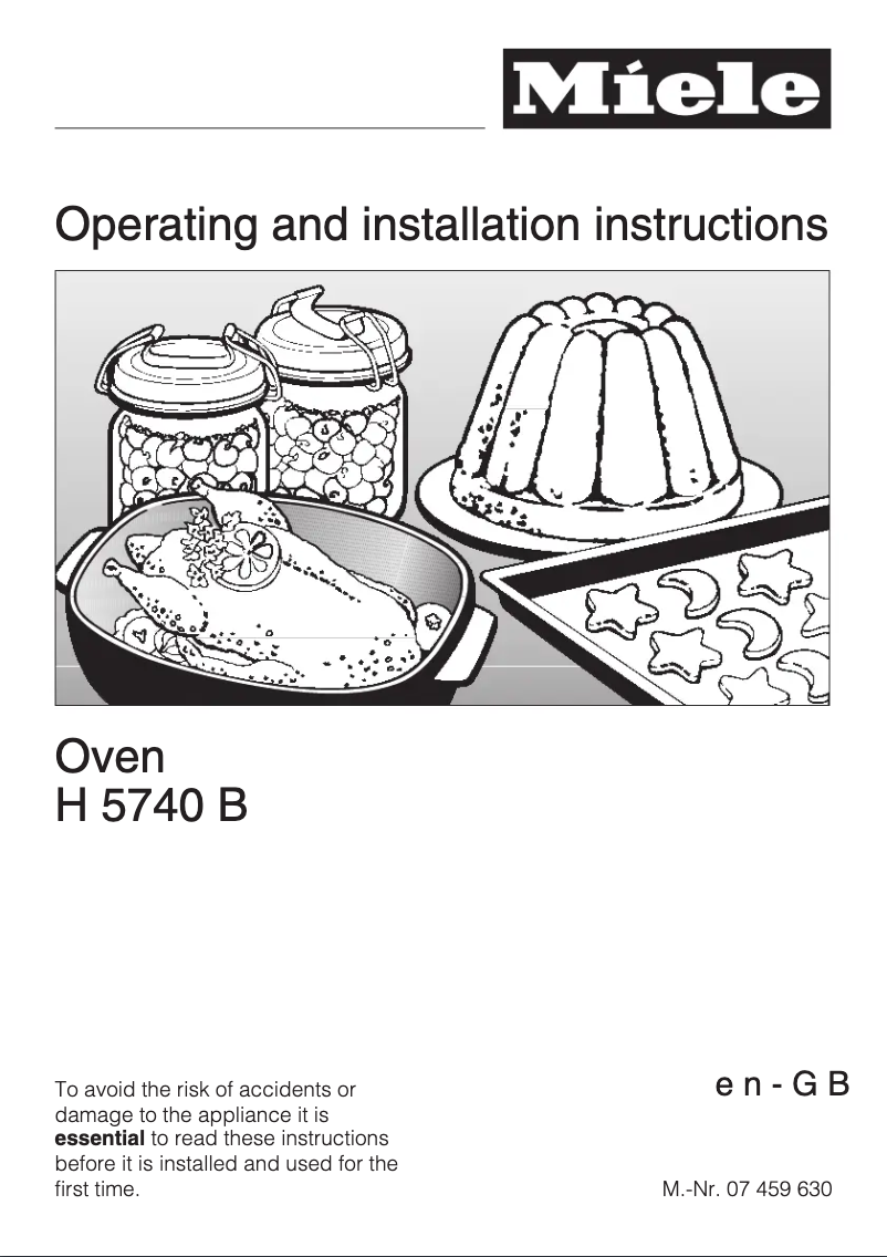 Page n°1 - Manuel utilisateur Miele H 5470 B