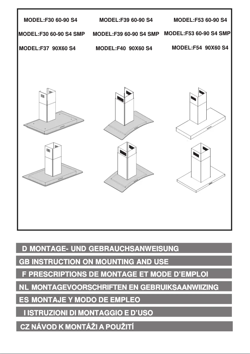 Image de la première page du manuel de l'appareil F54 90 S4