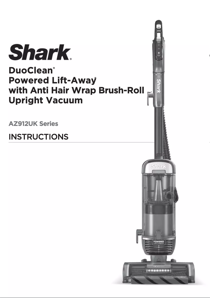 Image de la première page du manuel de l'appareil DuoClean Powered Lift-Away AZ912UKT