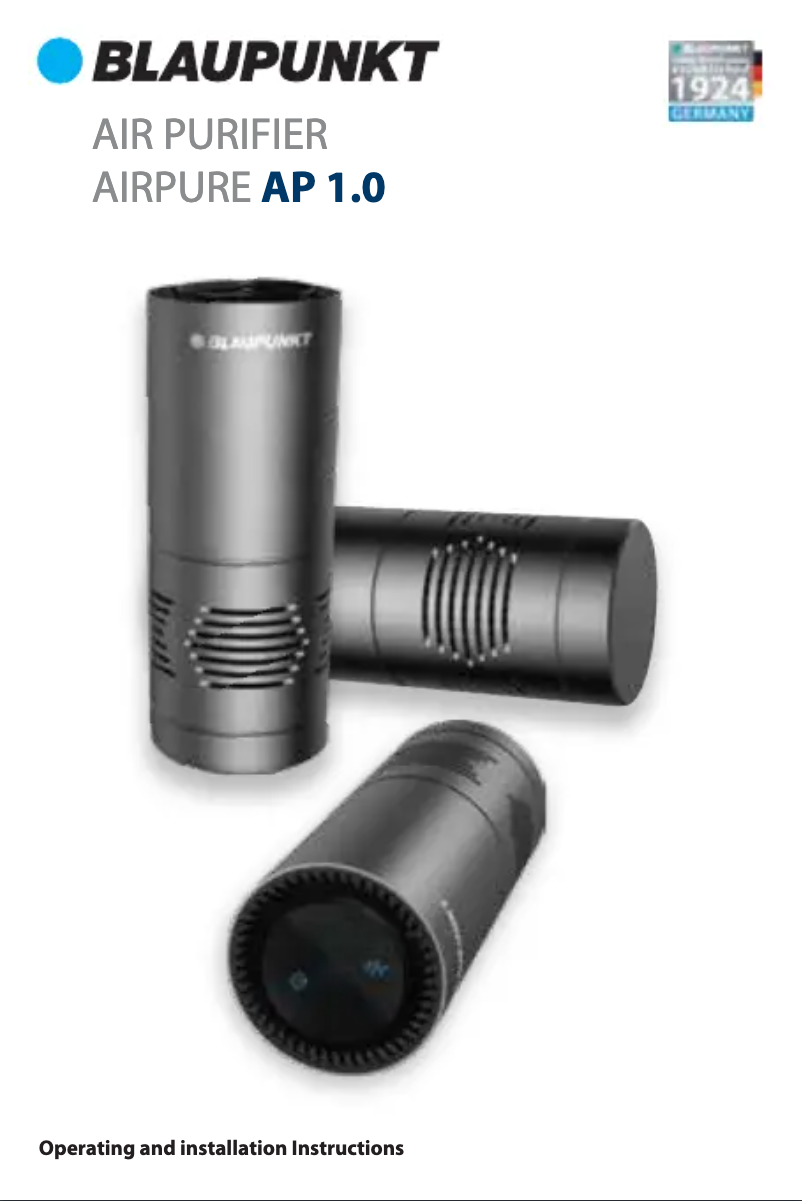 Image de la première page du manuel de l'appareil AirPure AP 1.0