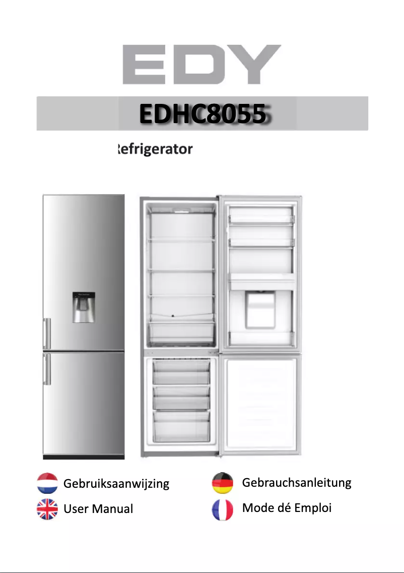 Page 1 de la notice Manuel utilisateur Edy EDHC8055