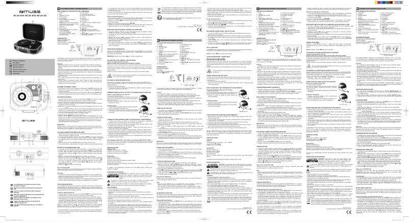 Page 1 de la notice Manuel utilisateur Muse MT-201 BTB