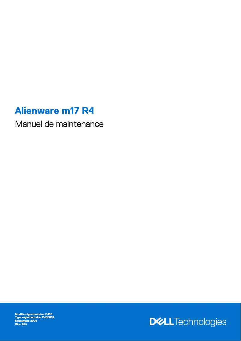 Página 1 del manual Manual de usuario Alienware m17 R4