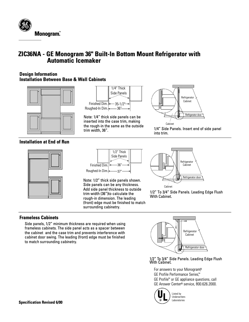 Imagen de la primera página del manual del dispositivo ZIC36NALH